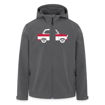  500 Coupé 2c - Recycelte Männer Softshell-Jacke von Stanley/Stella - Anthrazit - Vorne - AI Model Male 185 light (185cm)