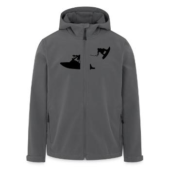 wakeboat_1 - Recycelte Männer Softshell-Jacke von Stanley/Stella - Anthrazit - Vorne - AI Model Male 185 light (185cm)