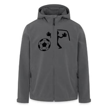 GOALIE mit Handschuhen die Rettung der Ball - Recycelte Männer Softshell-Jacke von Stanley/Stella - Anthrazit - Vorne - AI Model Male 185 light (185cm)