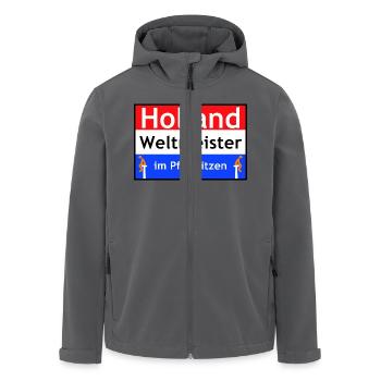 Holland - Recycelte Männer Softshell-Jacke von Stanley/Stella - Anthrazit - Vorne - AI Model Male 185 light (185cm)