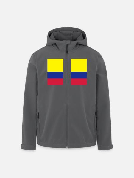 drapeau_colombie - Recycelte Männer Softshell-Jacke von Stanley/Stella - Anthrazit