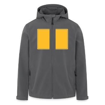 ortsschild - Recycelte Männer Softshell-Jacke von Stanley/Stella - Anthrazit - Vorne - AI Model Male 185 light (185cm)