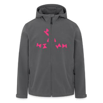 cocktail party - Recycelte Männer Softshell-Jacke von Stanley/Stella - Anthrazit - Vorne - AI Model Male 185 light (185cm)