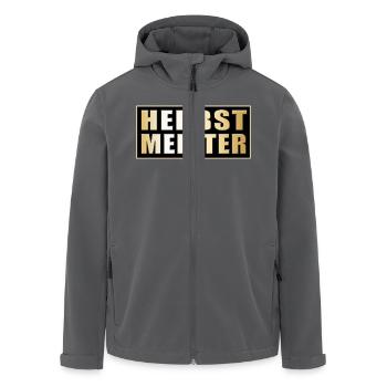 Herbstmeister - Recycelte Männer Softshell-Jacke von Stanley/Stella - Anthrazit - Vorne - AI Model Male 185 light (185cm)