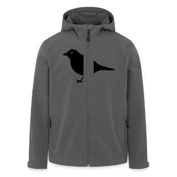 Vogel/Drossel - Recycelte Männer Softshell-Jacke von Stanley/Stella - Anthrazit - Vorne - AI Model Male 185 light (185cm)