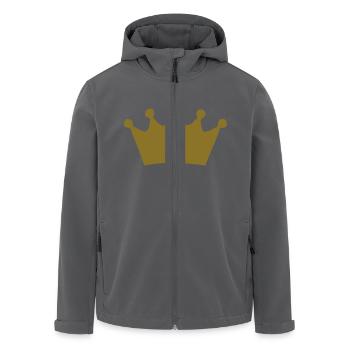 Krone - Recycelte Männer Softshell-Jacke von Stanley/Stella - Anthrazit - Vorne - AI Model Male 185 light (185cm)