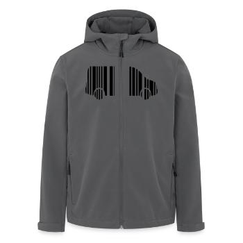 camper van strichcode - Recycelte Männer Softshell-Jacke von Stanley/Stella - Anthrazit - Vorne - AI Model Male 185 light (185cm)