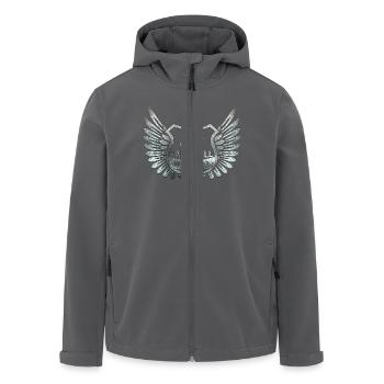paintball - Recycelte Männer Softshell-Jacke von Stanley/Stella - Anthrazit - Vorne - AI Model Male 185 light (185cm)