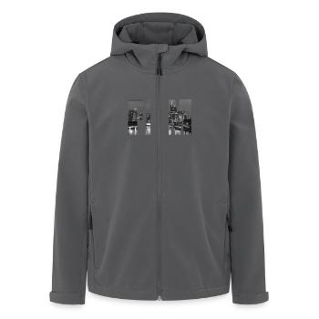 Frankfurt am main - FFM - - Recycelte Männer Softshell-Jacke von Stanley/Stella - Anthrazit - Vorne - AI Model Male 185 light (185cm)