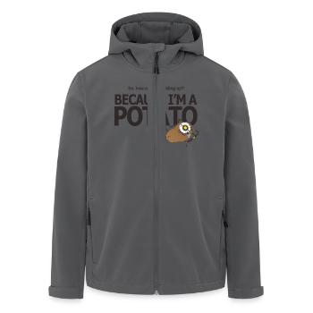 Hello Potato - Recycelte Männer Softshell-Jacke von Stanley/Stella - Anthrazit - Vorne - AI Model Male 185 light (185cm)