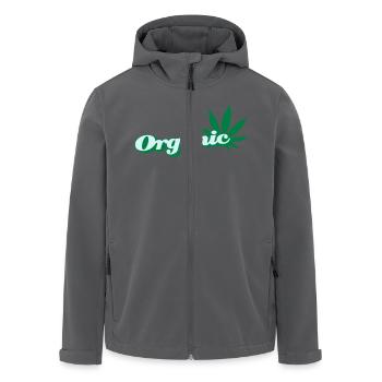 organic Hanfblatt - Recycelte Männer Softshell-Jacke von Stanley/Stella - Anthrazit - Vorne - AI Model Male 185 light (185cm)