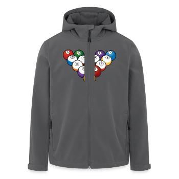 Billard - Recycelte Männer Softshell-Jacke von Stanley/Stella - Anthrazit - Vorne - AI Model Male 185 light (185cm)