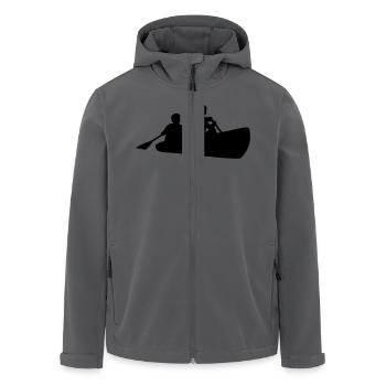 kanu - Recycelte Männer Softshell-Jacke von Stanley/Stella - Anthrazit - Vorne - AI Model Male 185 light (185cm)
