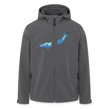 WAL - Recycelte Männer Softshell-Jacke von Stanley/Stella - Anthrazit - Vorne - AI Model Male 185 light (185cm)