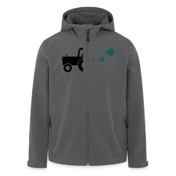 Trecker - Recycelte Männer Softshell-Jacke von Stanley/Stella - Anthrazit - Vorne - AI Model Male 185 light (185cm)