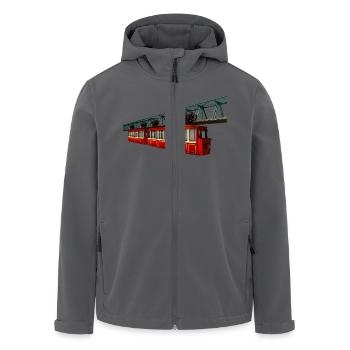 Kaiserwagen - Recycelte Männer Softshell-Jacke von Stanley/Stella - Anthrazit - Vorne - AI Model Male 185 light (185cm)