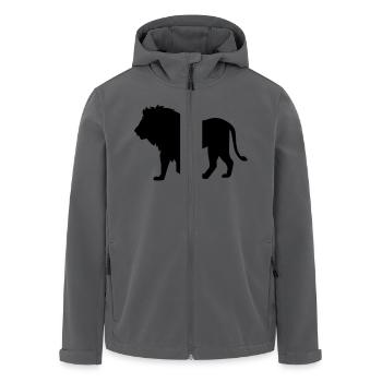 Löwe - Recycelte Männer Softshell-Jacke von Stanley/Stella - Anthrazit - Vorne - AI Model Male 185 light (185cm)