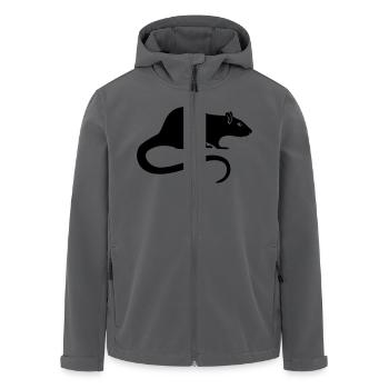 Ratte - Recycelte Männer Softshell-Jacke von Stanley/Stella - Anthrazit - Vorne - AI Model Male 185 light (185cm)