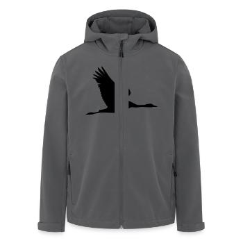 Kranich - Recycelte Männer Softshell-Jacke von Stanley/Stella - Anthrazit - Vorne - AI Model Male 185 light (185cm)