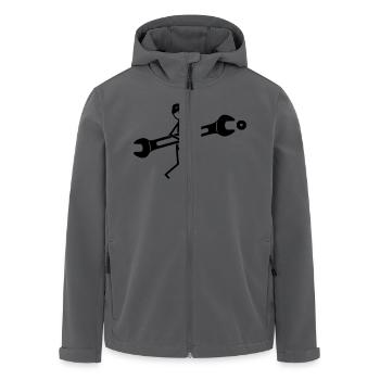 Schlosser - Recycelte Männer Softshell-Jacke von Stanley/Stella - Anthrazit - Vorne - AI Model Male 185 light (185cm)