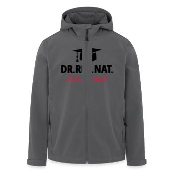 Doktor - Recycelte Männer Softshell-Jacke von Stanley/Stella - Anthrazit - Vorne - AI Model Male 185 light (185cm)
