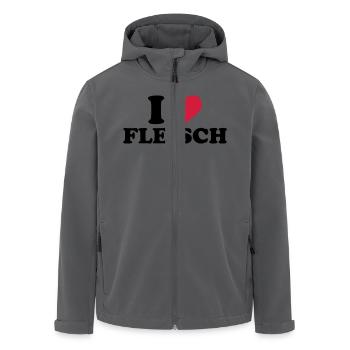 Fleisch - Recycelte Männer Softshell-Jacke von Stanley/Stella - Anthrazit - Vorne - AI Model Male 185 light (185cm)