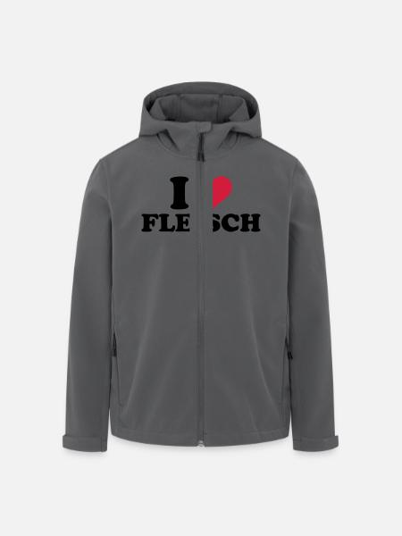 Fleisch - Recycelte Männer Softshell-Jacke von Stanley/Stella - Anthrazit