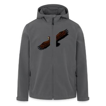 Adler vogel fliegen anmut raubvogel - Recycelte Männer Softshell-Jacke von Stanley/Stella - Anthrazit - Vorne - AI Model Male 185 light (185cm)