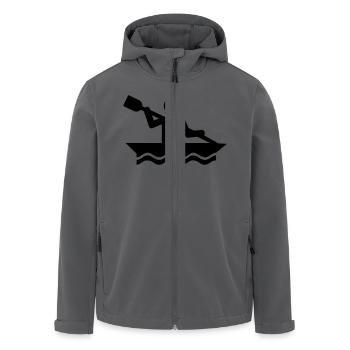 Kajak - Recycelte Männer Softshell-Jacke von Stanley/Stella - Anthrazit - Vorne - AI Model Male 185 light (185cm)