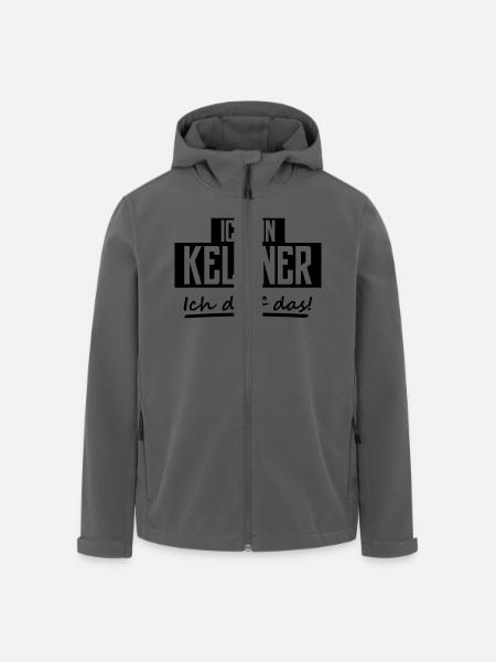 ich bin kellner - Recycelte Männer Softshell-Jacke von Stanley/Stella - Anthrazit
