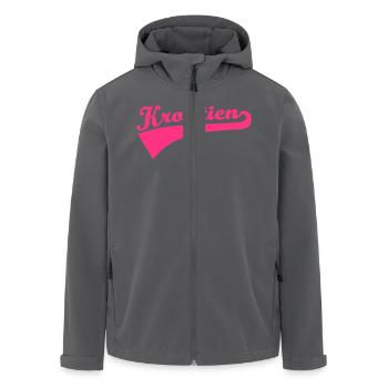 Kroatien - Recycelte Männer Softshell-Jacke von Stanley/Stella - Anthrazit - Vorne - AI Model Male 185 light (185cm)