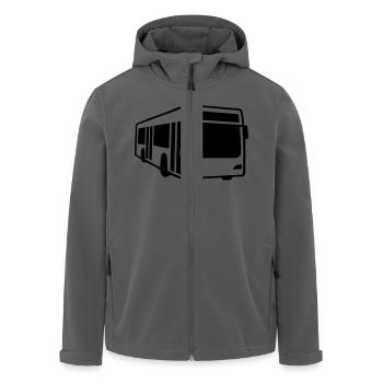 Bus - Recycelte Männer Softshell-Jacke von Stanley/Stella - Anthrazit - Vorne - AI Model Male 185 light (185cm)