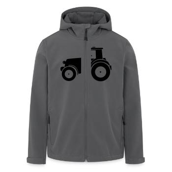 traktor - Recycelte Männer Softshell-Jacke von Stanley/Stella - Anthrazit - Vorne - AI Model Male 185 light (185cm)