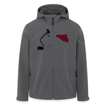 Staub saugen HEH 3 farb Vektor - Recycelte Männer Softshell-Jacke von Stanley/Stella - Anthrazit - Vorne - AI Model Male 185 light (185cm)