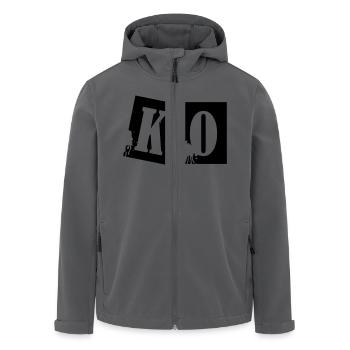 ko_boxing_01 - Recycelte Männer Softshell-Jacke von Stanley/Stella - Anthrazit - Vorne - AI Model Male 185 light (185cm)
