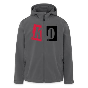 ko_boxing_02 - Recycelte Männer Softshell-Jacke von Stanley/Stella - Anthrazit - Vorne - AI Model Male 185 light (185cm)