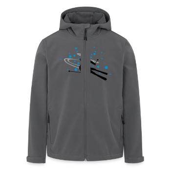 Skifahrerin Schnee - Recycelte Männer Softshell-Jacke von Stanley/Stella - Anthrazit - Vorne - AI Model Male 185 light (185cm)