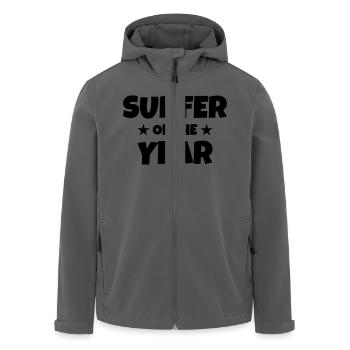 Surfen / Surfer / Surf / Surfing / Strand - Recycelte Männer Softshell-Jacke von Stanley/Stella - Anthrazit - Vorne - AI Model Male 185 light (185cm)