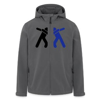 dabbing team man - Recycelte Männer Softshell-Jacke von Stanley/Stella - Anthrazit - Vorne - AI Model Male 185 light (185cm)