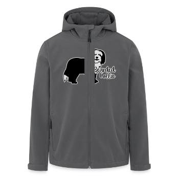 Bearded Collie - Recycelte Männer Softshell-Jacke von Stanley/Stella - Anthrazit - Vorne - AI Model Male 185 light (185cm)