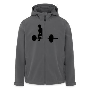 frau gewichte - Recycelte Männer Softshell-Jacke von Stanley/Stella - Anthrazit - Vorne - AI Model Male 185 light (185cm)