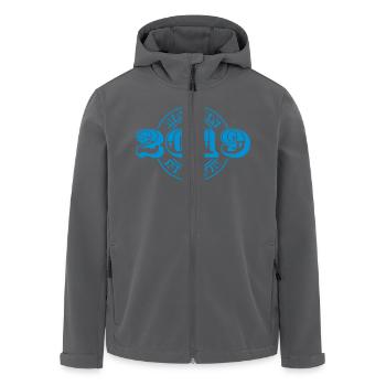 made in 2019 m1k2 - Recycelte Männer Softshell-Jacke von Stanley/Stella - Anthrazit - Vorne - AI Model Male 185 light (185cm)