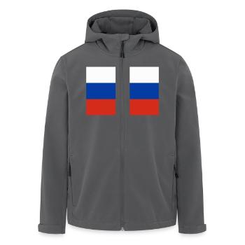 Russische Flagge - Recycelte Männer Softshell-Jacke von Stanley/Stella - Anthrazit - Vorne - AI Model Male 185 light (185cm)