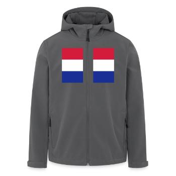 Flagge Niederlande (Holland) / Holland Flagge - Recycelte Männer Softshell-Jacke von Stanley/Stella - Anthrazit - Vorne - AI Model Male 185 light (185cm)
