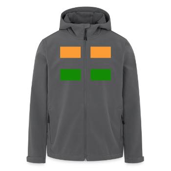 Flagge Indien / Indische Flagge - Recycelte Männer Softshell-Jacke von Stanley/Stella - Anthrazit - Vorne - AI Model Male 185 light (185cm)