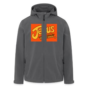 Jesus vögert - Recycelte Männer Softshell-Jacke von Stanley/Stella - Anthrazit - Vorne - AI Model Male 185 light (185cm)