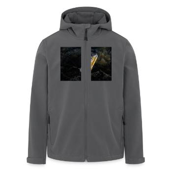 Napoleon Schlangen Aal - Recycelte Männer Softshell-Jacke von Stanley/Stella - Anthrazit - Vorne - AI Model Male 185 light (185cm)