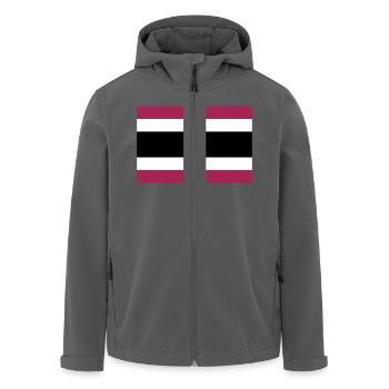 Thailand Flagge / Drapeau Thaïlande - Recycelte Männer Softshell-Jacke von Stanley/Stella - Anthrazit - Vorne - AI Model Male 185 light (185cm)