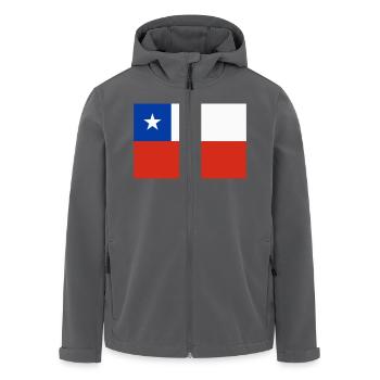 Chili-Flagge / Drapeau Chili - Recycelte Männer Softshell-Jacke von Stanley/Stella - Anthrazit - Vorne - AI Model Male 185 light (185cm)