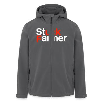 Großbritannien Politik Starmer - Recycelte Männer Softshell-Jacke von Stanley/Stella - Anthrazit - Vorne - AI Model Male 185 light (185cm)